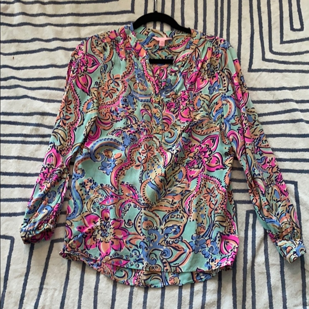 Lily Pulitzer silk top